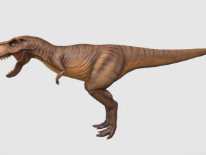 rigged trex character 3D मॉडल