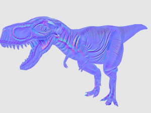 rigged trex character 3D मॉडल