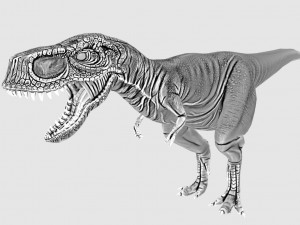 rigged trex character 3D मॉडल