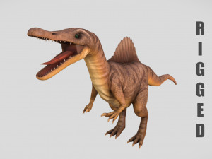 rigged spinosaurus character 3D Model