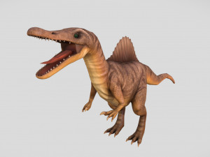 rigged spinosaurus character 3D 모델