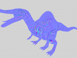 rigged spinosaurus character 3D Model