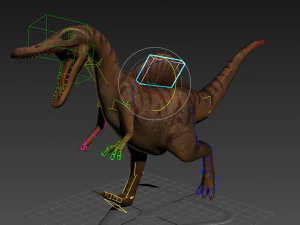 rigged spinosaurus character 3D Model