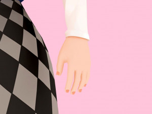 rigged anime girl character 3D मॉडल