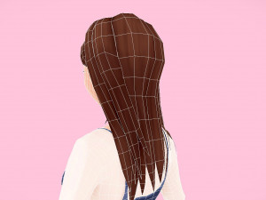 rigged anime girl character 3D मॉडल