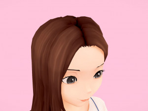rigged anime girl character 3D मॉडल