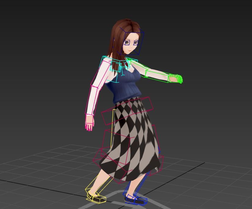 Rigged Anime Girl Character 3D Model in Woman 3DExport