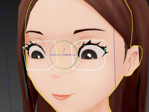 rigged anime girl character 3D मॉडल