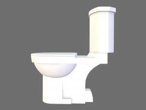 toilet model 3D मॉडल