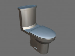 toilet model 3D मॉडल