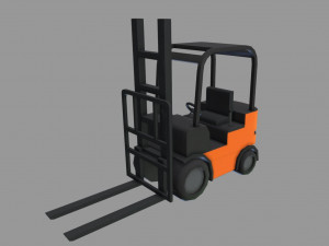 forklift model 3D मॉडल