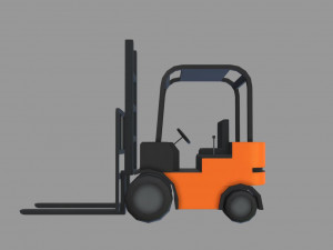 forklift model Modelo 3D