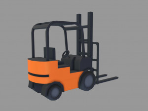 forklift model Modelo 3D