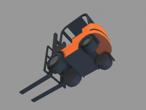 forklift model Modelo 3D