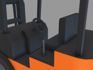 forklift model Modelo 3D