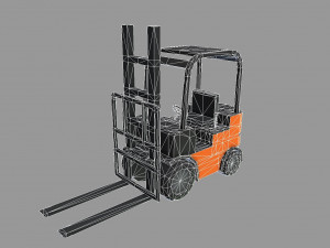 forklift model Modelo 3D