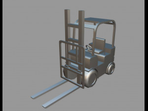 forklift model Modelo 3D
