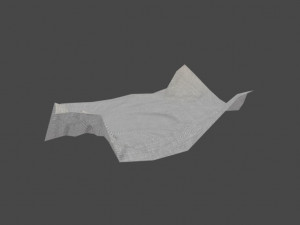 3d animated canvas sack Modello 3D