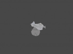 3d animated canvas sack Modello 3D