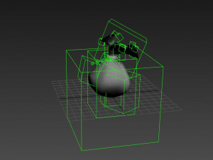 3d animated canvas sack Modello 3D