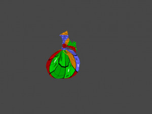 3d animated canvas sack Modello 3D
