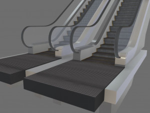 animated escalator 3Dモデル