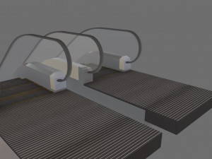 animated escalator 3Dモデル