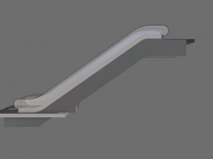 animated escalator 3Dモデル