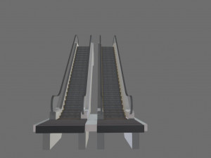 animated escalator 3Dモデル