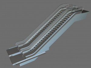 animated escalator 3Dモデル