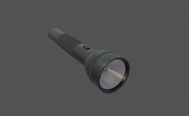 flashlight 3Dモデル .c4d .max .obj .3ds .fbx .stl .blend 