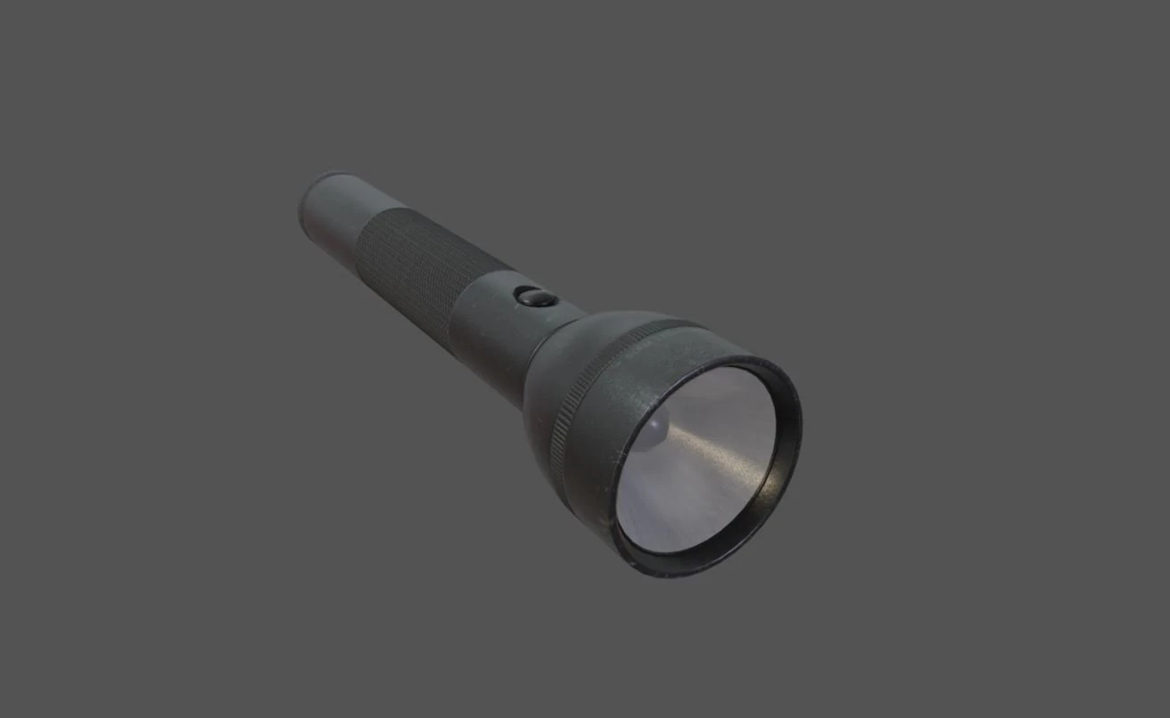 flashlight 3D Model .c4d .max .obj .3ds .fbx .stl .blend 