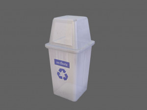 low poly bin Modelo 3D