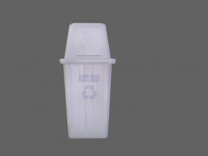 low poly bin 3D Model