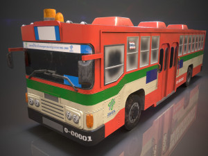 thai bus 3Dモデル