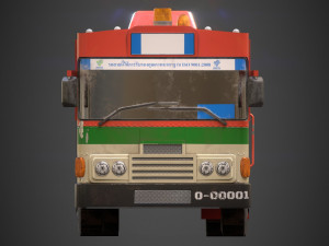 thai bus Modello 3D