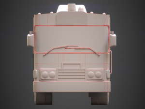 thai bus Modello 3D