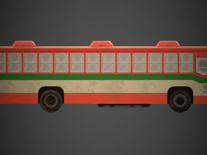 thai bus Modello 3D
