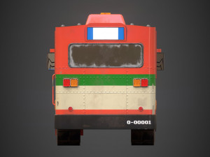 thai bus Modello 3D