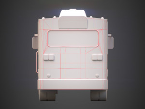 thai bus Modello 3D