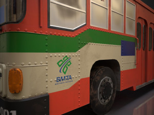 thai bus Modello 3D