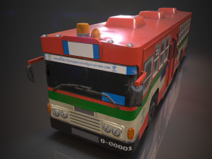 thai bus Modello 3D