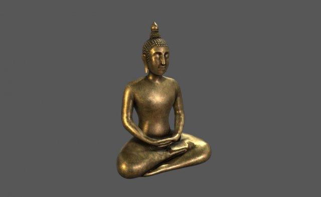 buddha statue 3D Model .c4d .max .obj .3ds .fbx .stl .blend 