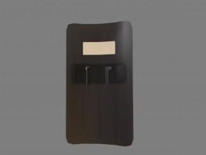 police shield Modelo 3D