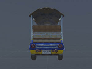 tuk tuk three wheelers taxi car 3D Model