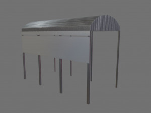 stainless roof Modelo 3D