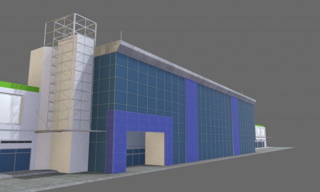 3d mall building 3D Model .c4d .max .obj .3ds .fbx .stl .blend 