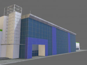 3D-winkelcentrum gebouw 3D Model