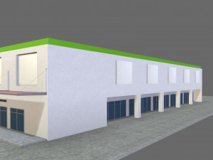 3d mall building 3D Model