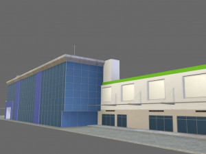 3d mall building 3D Model